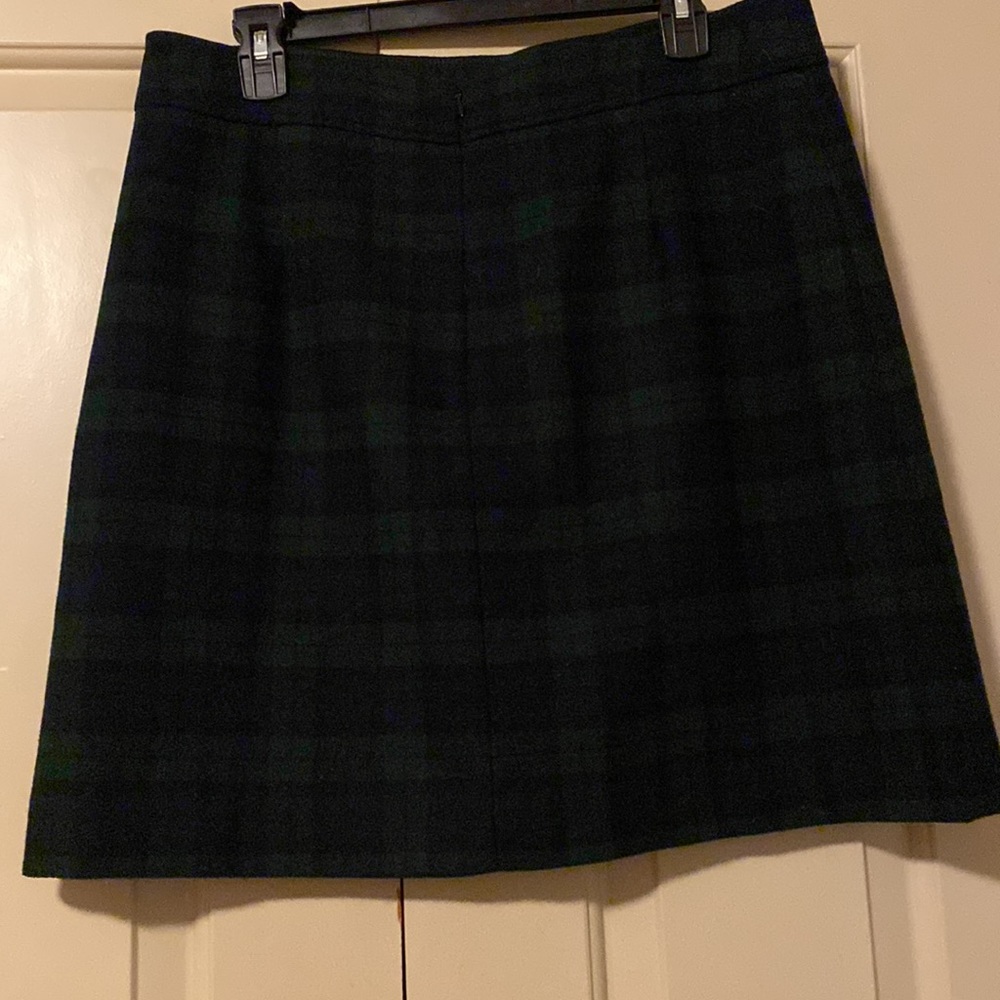 J. crew size 12 plaid green/blue skirt - Picture 7 of 10